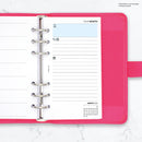 Personal size Diary & Notes organiser refill | Monthly/Weekly | Classic collection